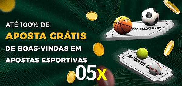 05x Ate 100% de Aposta Gratis