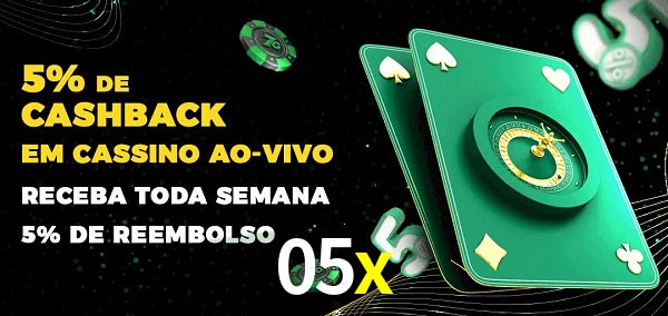 Promoções do cassino ao Vivo 05x